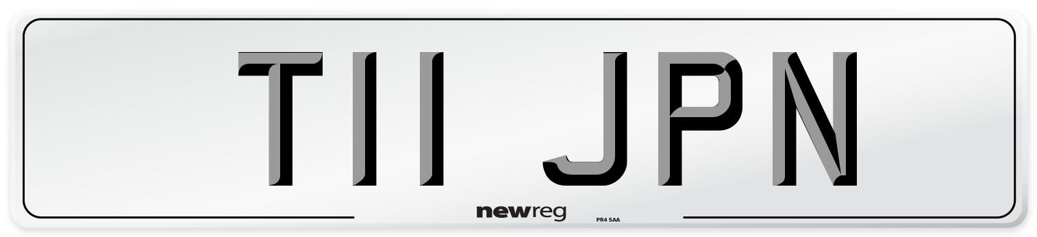 T11 JPN Number Plate from New Reg
